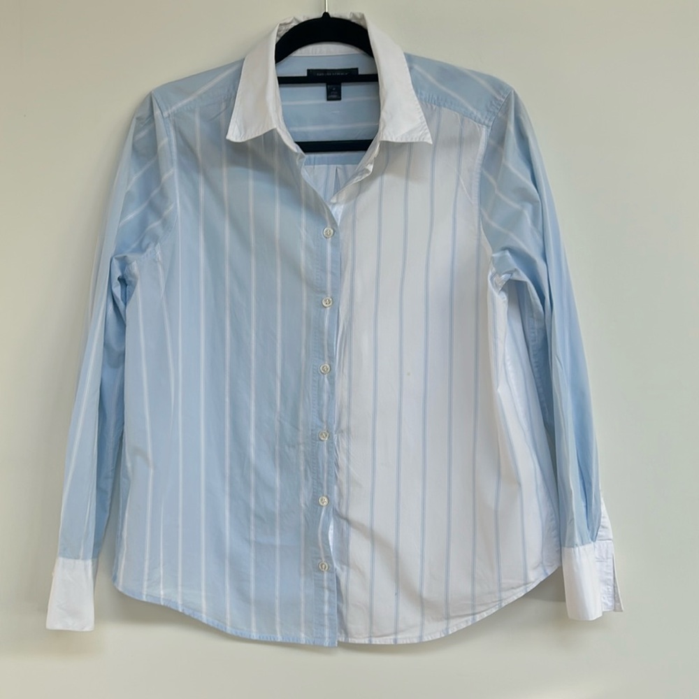 Banana Republic stripe shirt  | blue white
